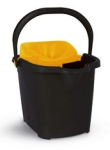 CLEANWORKS PLASTIC MOP BUCKET YELLOW 15 LITRE