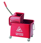 KING SPEEDY FLAT MOP BUCKET & WRINGER RED 20L