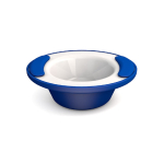 ORNAMIN KEEP WARM BOWL 200ML 7OZ BLUE/ WHITE