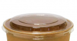CLEAR PET LID FOR 1300ML KRAFT ROUND POT X300