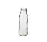 GLASS MILK BOTTLE 50CL 17OZ 45-19-150 X6