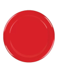 RED MELAMINE 9" PLATE X12 FCR009