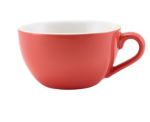 GENWARE PORCELAIN CORAL BOWL SHAPED CUP 17.5CL/ 6OZ