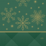 NAPKINS 3-PLY 33X33CM RHOMBUS GREEN