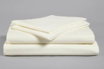 POLYESTER COTTON DUVET COVER, SINGLE BED 200 X 140CM - CREAM