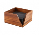 GENWARE ACACIA 18.6 X 10CM WOOD SERVIETTE HOLDER