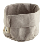 GREY WASHABLE PAPER BAG 7DIA X 6CM(H) WPB-7G