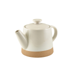 GENWARE KAVA WHITE STONEWARE TEAPOT 48CL/16.8OZ
