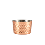 GENWARE COPPER PLATED HAMMER ED MINI SERVING CUP 8 X 5CM