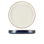 TERRA PORCELAIN AQUA BLUE TW TONE PRESENTATION PLATE 26CM