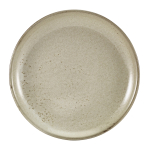 GENWARE TERRA PORCELAIN GREY COUPE PLATE 9.4"