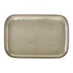 GENWARE TERRA PORCELAIN GREY RECTANGULAR PLATE 13.6X9.3"