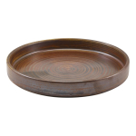 GENWARE TERRA PORCELAIN RUSTIC COPPER PRESENTATION PLATE 7"