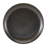 GENWARE TERRA PORCELAIN BLACK COUPE PLATE 10.8"