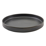 GENWARE TERRA PORCELAIN BLACK PRESENTATION PLATE 10.2"