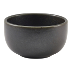GENWARE TERRA PORCELAIN BLACK ROUND BOWL 17.5OZ