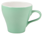 GENWARE PORCELAIN GREEN TULIP SHAPED CUP 10OZ