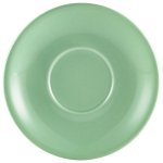 GENWARE PORCELAIN GREEN SAUCER 6.3"