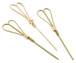GENWARE BAMBOO HEART SHAPE SKEWER 12CM LONG BMBHS12 X 100