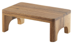 GENWARE ACACIA WOOD BUFFET RISER GN 1/4