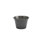 2.5OZ STAINLESS STEEL RAMEKIN HAMMERED SILVER  X24