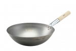 BLACK IRON WOK ROUND BASE 35.6CM