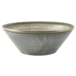 GENWARE TERRA PORCELAIN MATT GREY CONICAL BOWL 19.2OZ