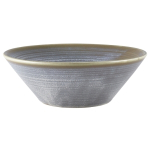 GENWARE TERRA PORCELAIN MATT GREY CONICAL BOWL 33.8OZ