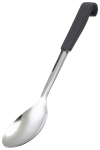 BLACK HANDLED SERVING SPOON 34CM