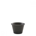GENWARE BLACK VINTAGE STEEL RAMEKIN 2.5OZ