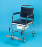 DAYS ADJUSTABLE HEIGHT MOBILE WHEELED COMMODE 18" 4 BRAKES