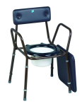 CALDER STACKABLE COMMODE BROWN (EXTENDING LEGS)