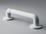 GRAB RAIL MOULDED PLASTIC FLUTED WHITE 30.5CM/12"