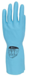 PURA BLUE NITRILE FLOCKLINED GLOVE MED. SIZE 8