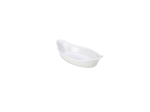 GENWARE WHITE PORCELAIN OVAL EARED DISH 4.5OZ