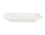 OLYMPIA WHITEWARE SQUARE PLATE WIDE RIM 10'' X6