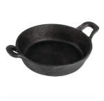 OLYMPIA ROUND CAST IRON EARED DISH GJ554