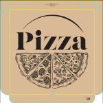 10" BROWN CORRUGATED PIZZA BOX X75