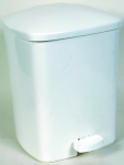 LUCY PEDAL BIN 15LTR WHITE