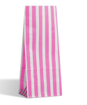 PINK CANDY STRIPE PAPER BAG 11x24x7.5CM  X 1000
