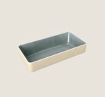 PLAYGROUND NARA GREY DEEP FLAT RECTANGULAR TRAY 18X9X4.3CM