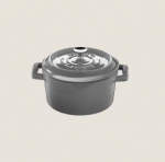 PLAYGROUND CAST IRON COCOTTE ROUND GREY 10CM 0.35L 11.8OZ