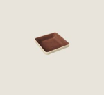 PLAYGROUND NARA BROWN BOWL FLAT SQUARE 9X9CM 0.08L 2.6OZ