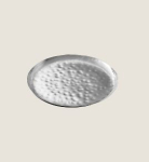 PLAYGROUND S/ STEEL PLATE FLAT ROUND HAMMERED 16CM X6
