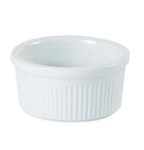 DPS PORCELITE WHITE FLUTED RAMEKIN 4oz