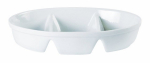 DPS PORCELITE OVAL 3 DIVISION DISH 15472