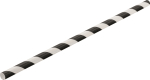 PAPER BLACK STRIPE STRAW X250 BIODEGRADABLE 8" 6MM(BORE)