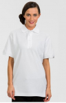 BRIGADE WHITE COTTON POLO SHIRT MEDIUM