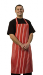 BUTCHERS RED BIB APRON