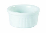DPS PORCELAIN WHITE FLUTED RAMEKIN 6OZ